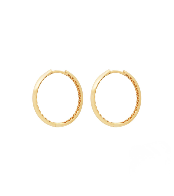 Criollas de oro amarillo de 18k  con cierre clic | Staring