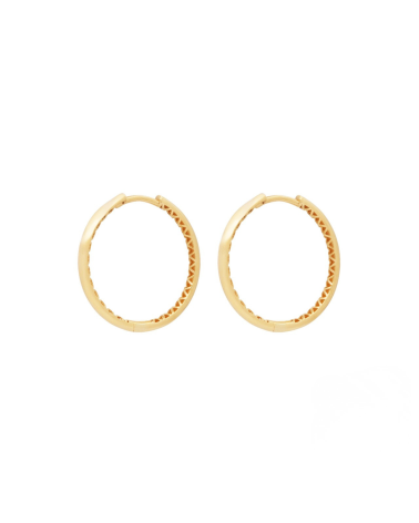 Criollas de oro amarillo de 18k  con cierre clic | Staring