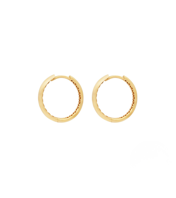 Criollas de oro de 18 quilates  con cierre clic | Staring