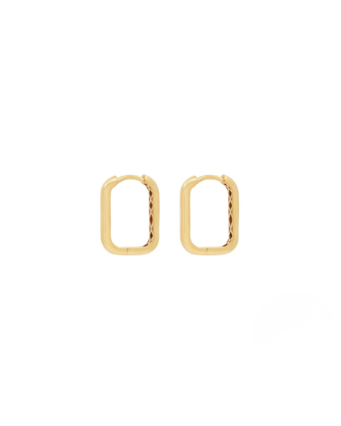 Criollas de oro de 18 quilates rectangular | Staring